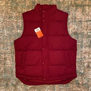 St. Johns Bay red puffer vest